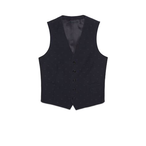 gucci wollen vest|Wool Double G formal vest .